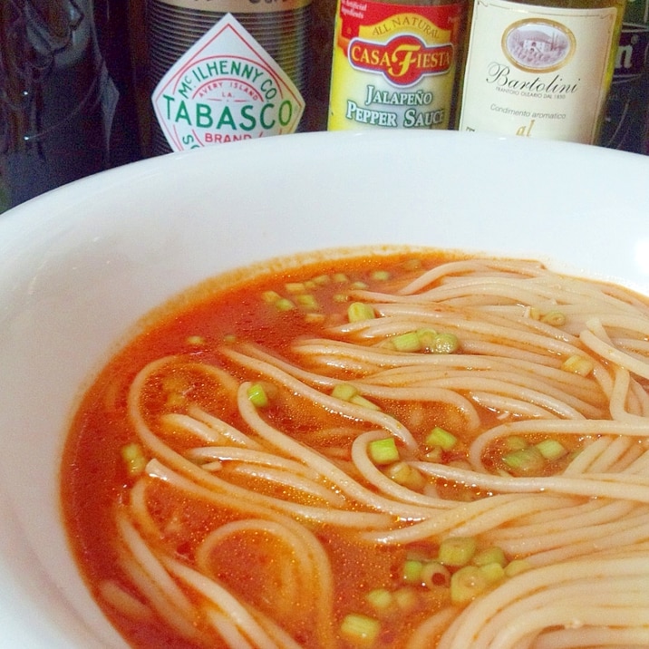 捨てないで!!!蟹の殻のだしスープパスタ☆